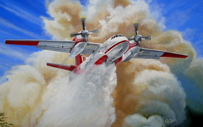 Пожарный самолет ан-32п россия