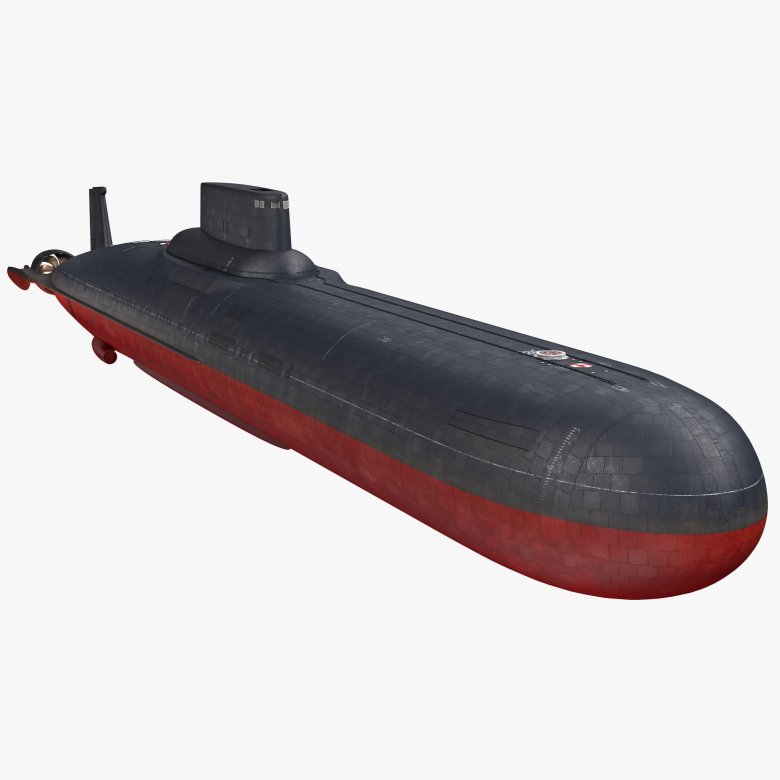 3d модель typhoon-class submarine