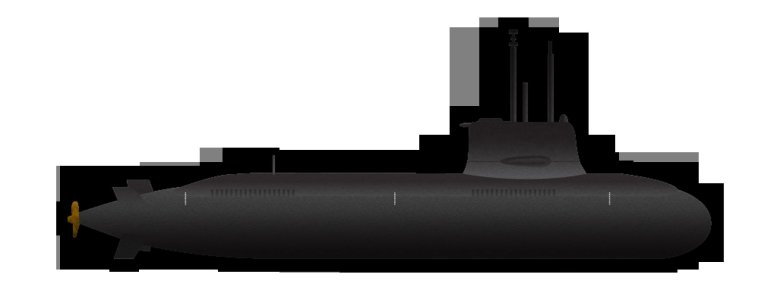 Подводная лодка рф сбоку