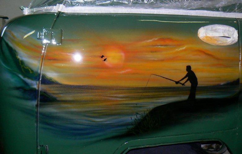 Аэрография на машинах