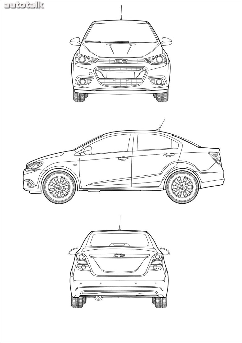Габариты шевроле авео т300 седан