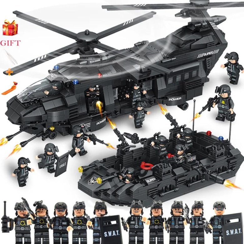 Лего swat вертолет