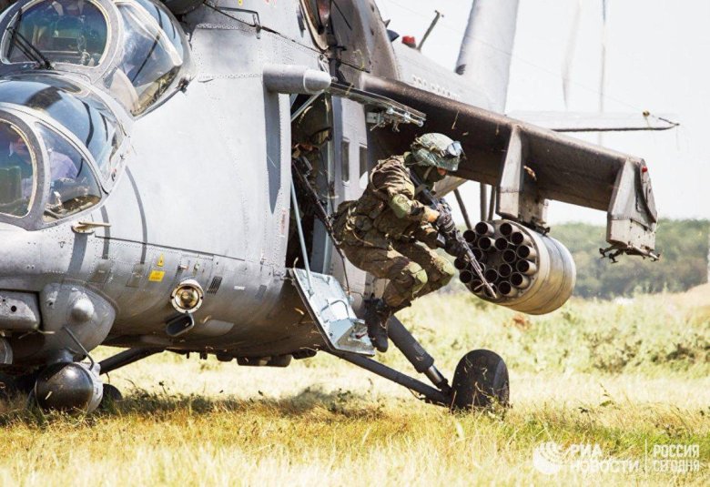 Ми-24 десантирование