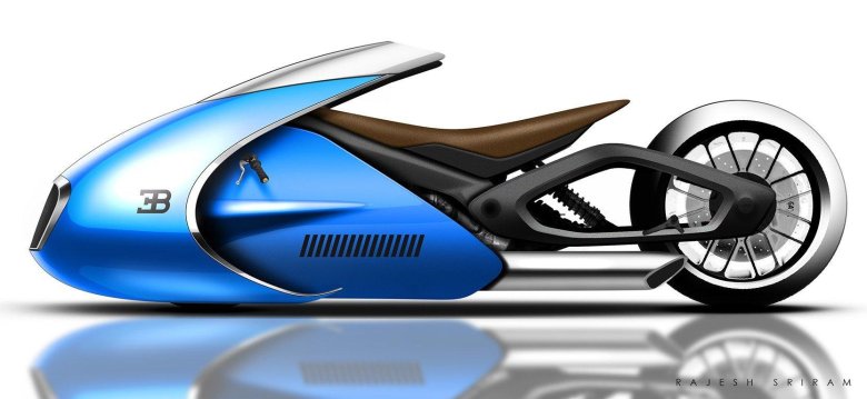 Бугатти мотоцикл будущего