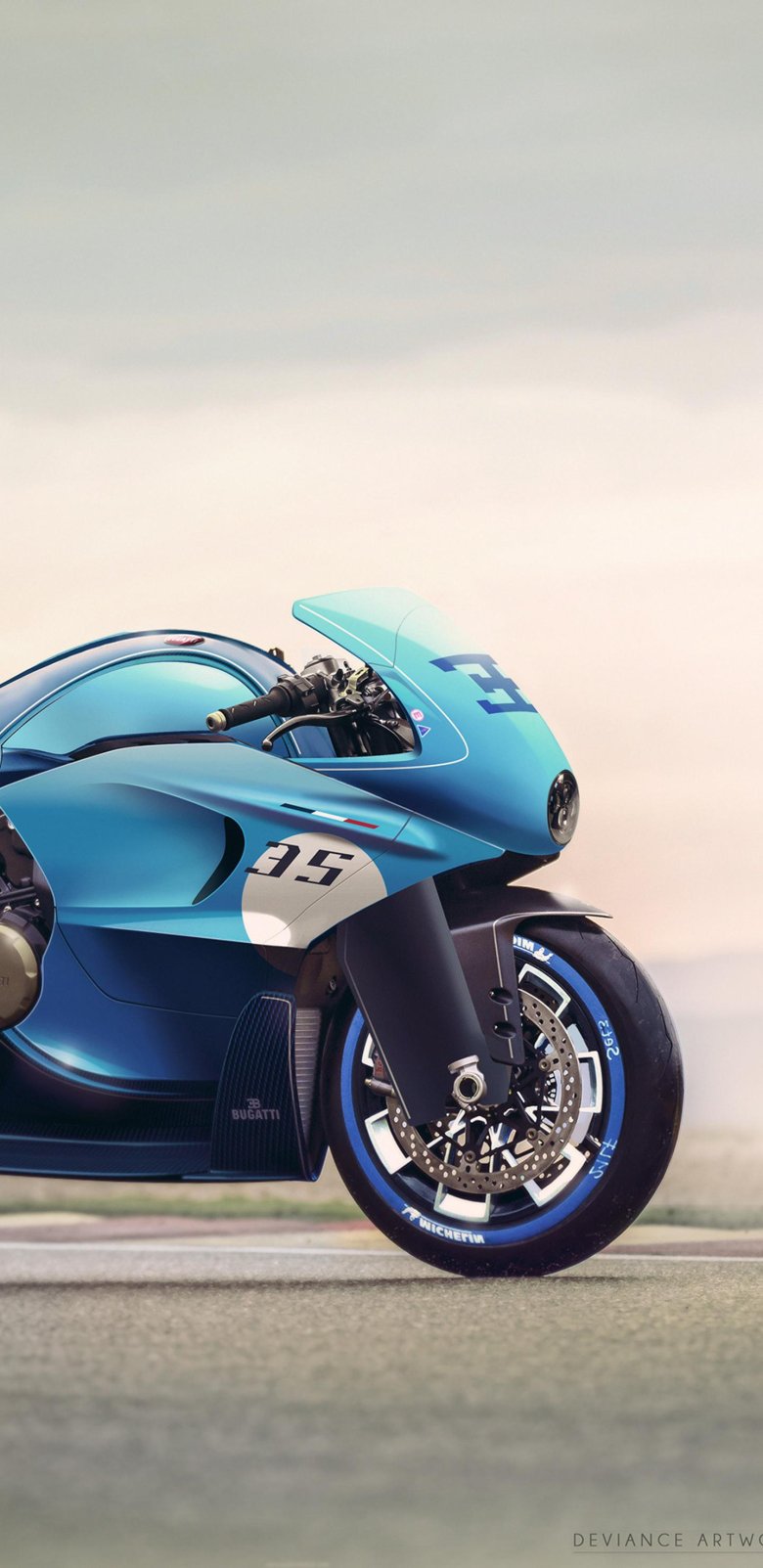 Спортивный мотоцикл бугатти