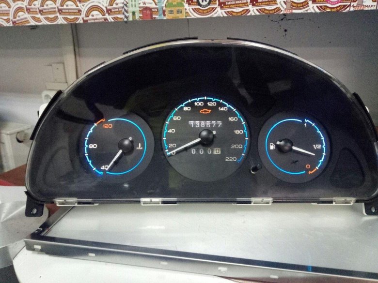 Панель приборов шевроле ланос