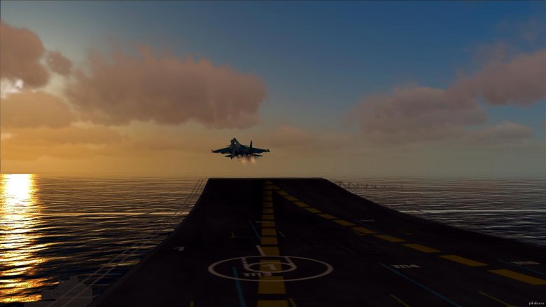 Палуба авианосца