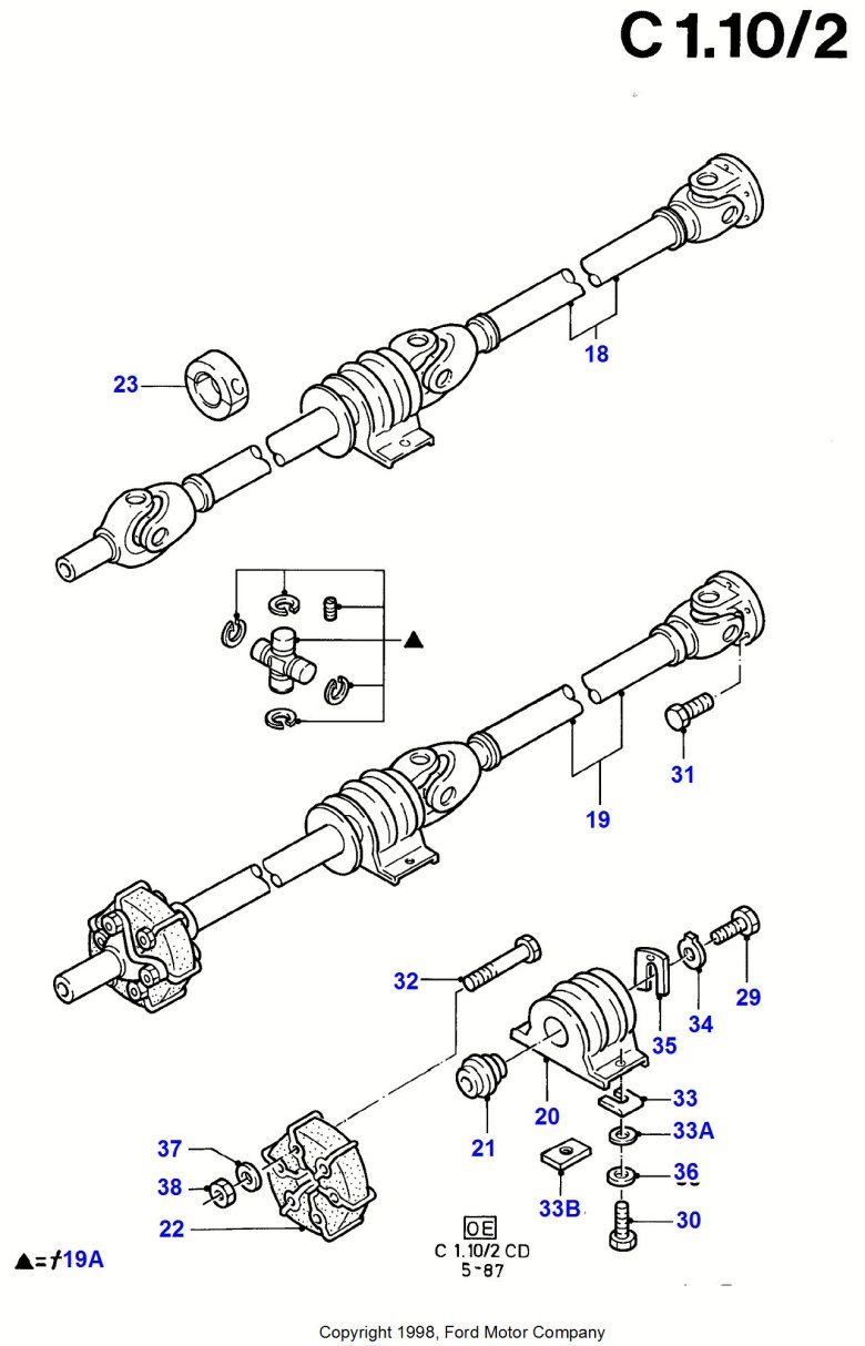 Крестовина карданного вала форд транзит 1995