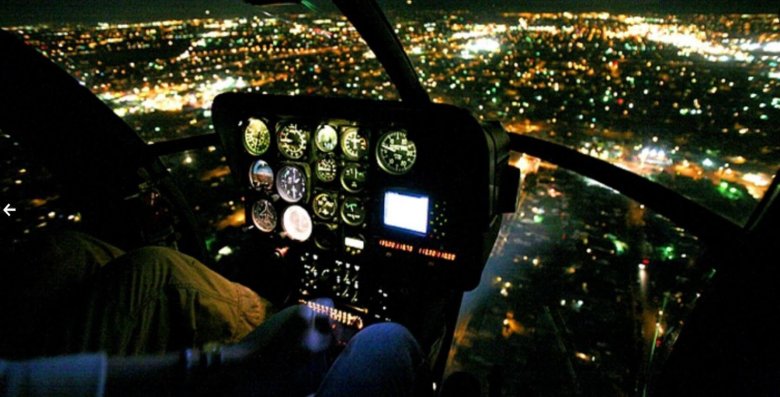 Ночной полет на вертолете
