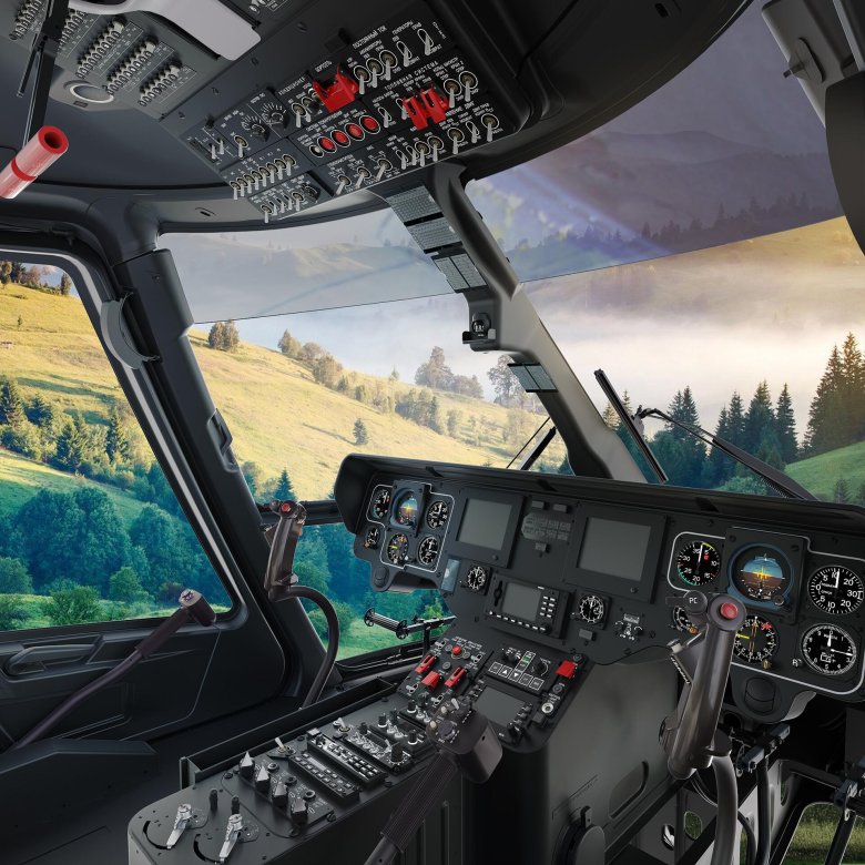 Ансат вертолет кабина