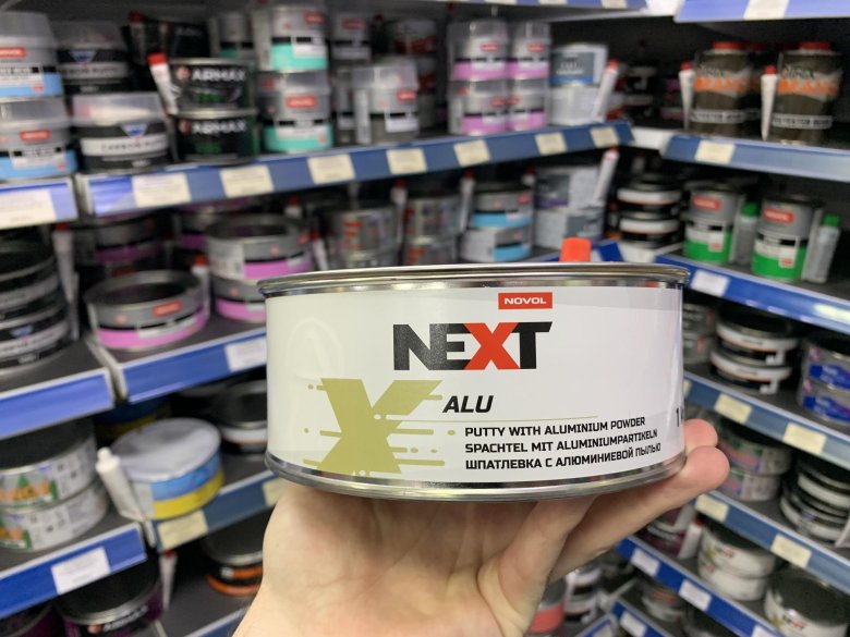 Шпатлевка novol next putty alu полиэфирная с