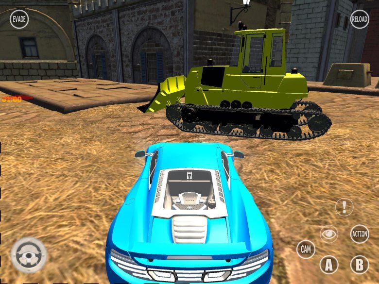 Bulldozer driving simulator