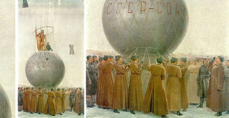 Полет менделеева на воздушном шаре 1887