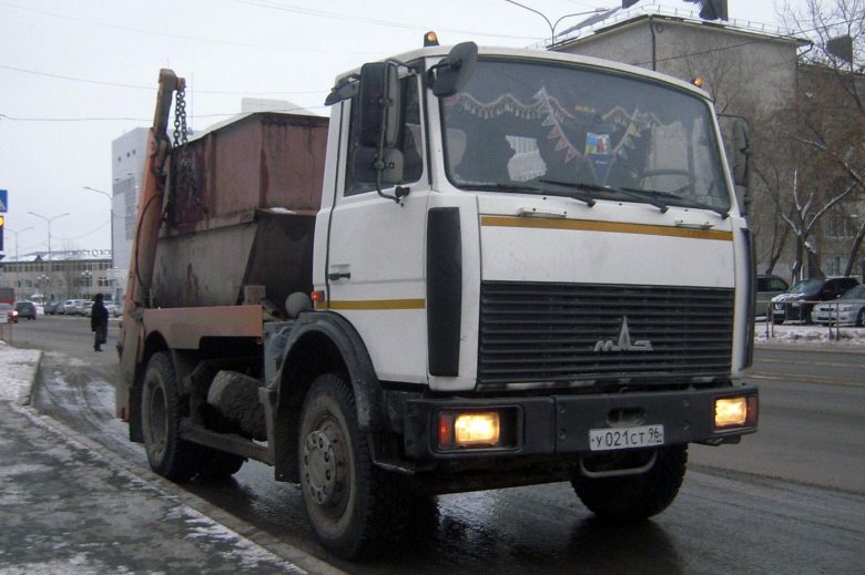 Мусоровоз маз 5337