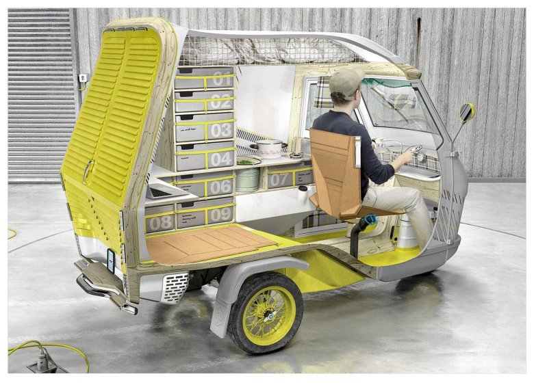 Piaggio ape 50 — bufalino кемпер