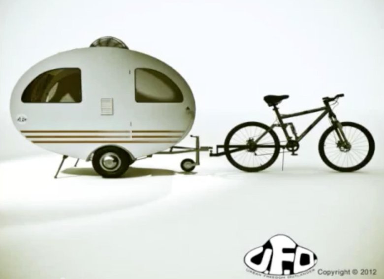 Жилой прицеп для велосипеда