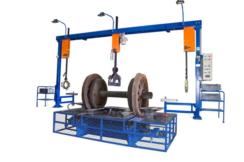 Стенд для дефектоскопии колесных пар локомотивов а1370.00.00