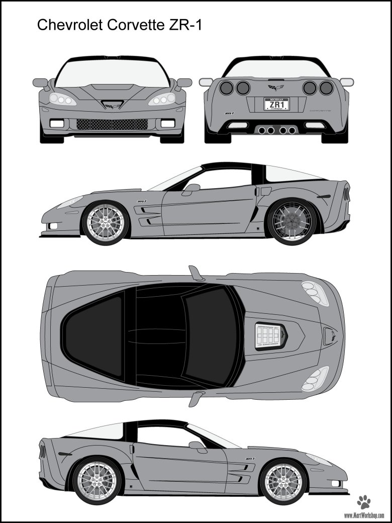 Chevrolet corvette zr1 blueprint