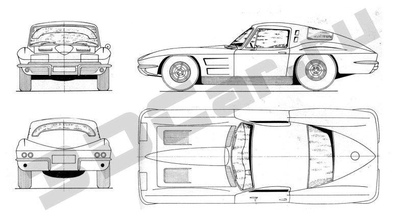 Chevrolet corvette c3 blueprints