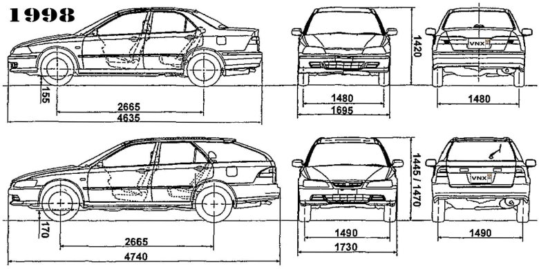Габариты honda accord 6