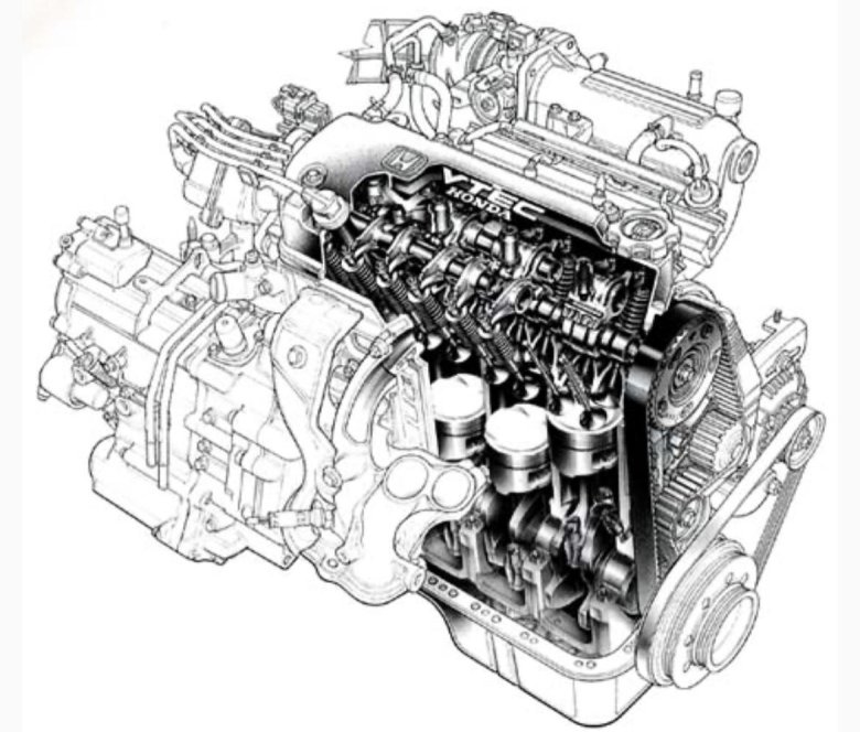 Мотор хонда д16а