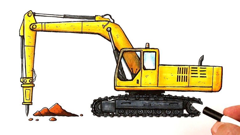 Рисунки экскаватора