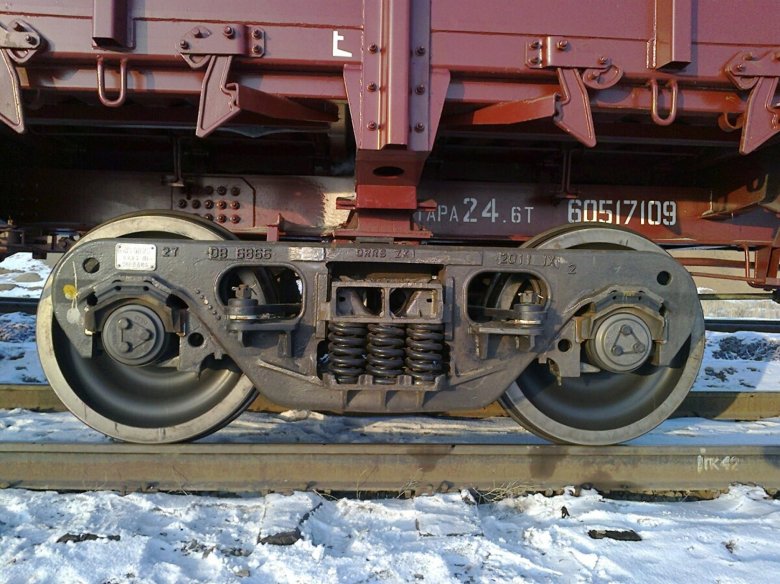 4 осная тележка грузового вагона