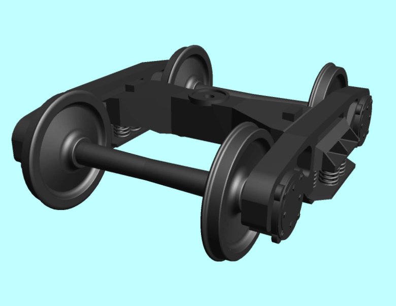 Тележка грузового вагона цнии-х3-0