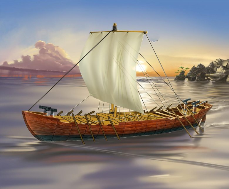 Древняя греция трирема корабль