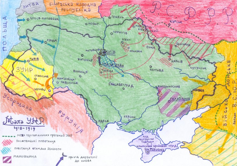 Унр и зунр карта