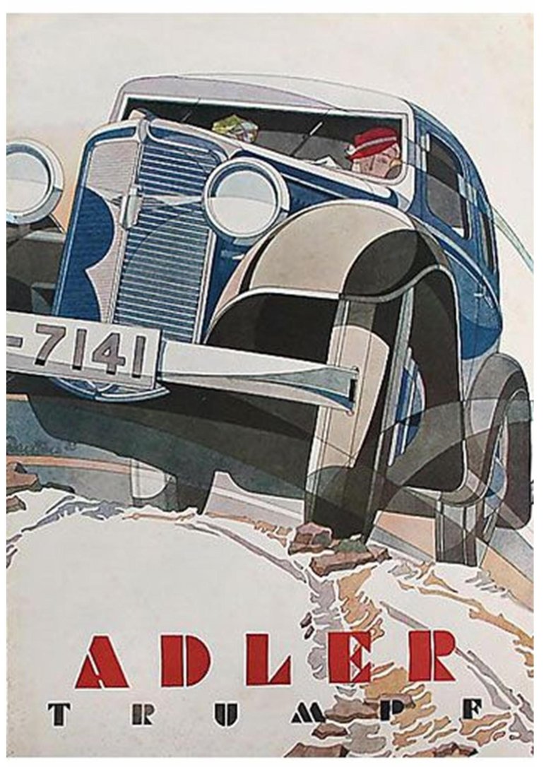 Bernd reuters (1901–1958): арт-деко в автомобильной рекламе