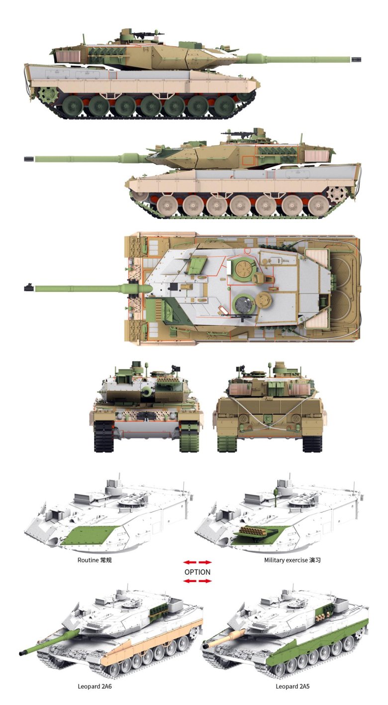 Border model bt-002 германский обт leopard 2a5/a6 1/35