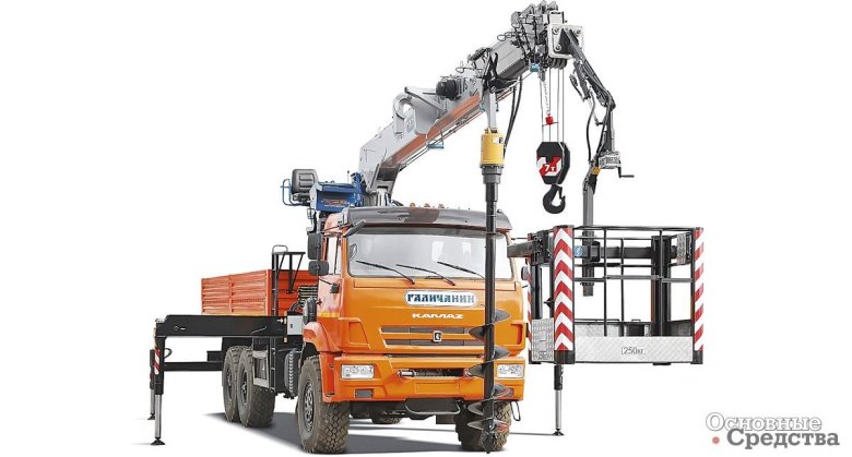 Бортовой камаз 43118 с кму-150 галичанин