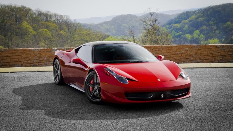 Red ferrari 458 italia