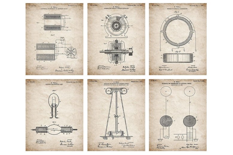 Никола тесла изобретения чертежи