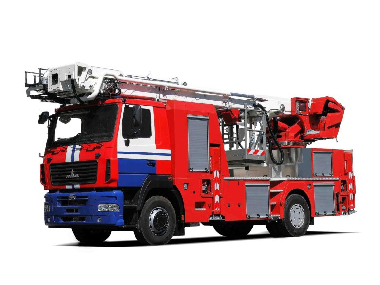 Маз пожарный автолестница