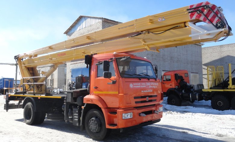 Автогидроподъемник камаз вс 28к