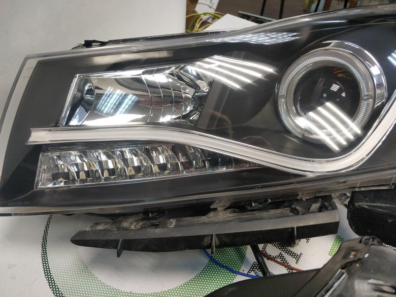 Линзовые фары шевроле круз