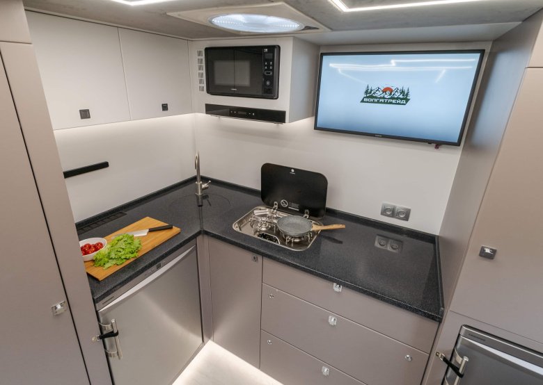 Автодом внутри