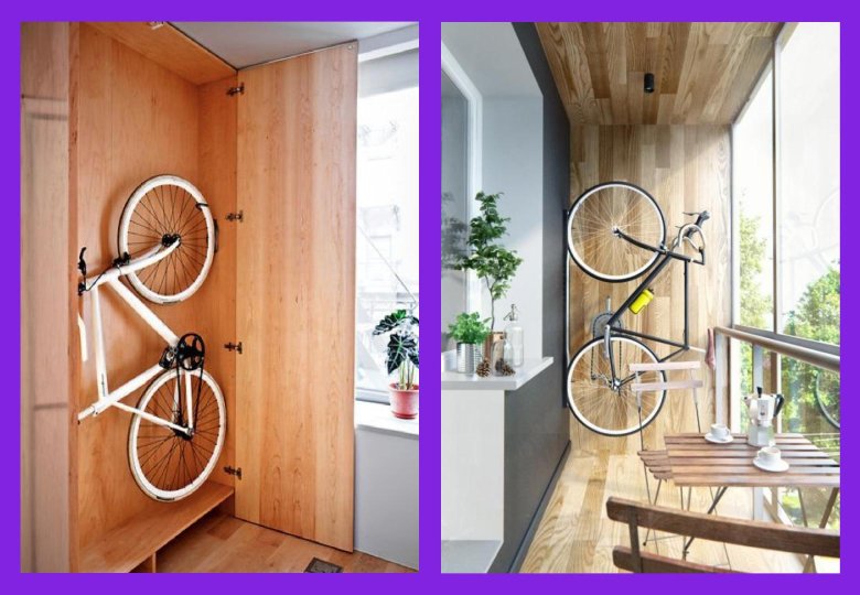 Хранение велосипеда на балконе