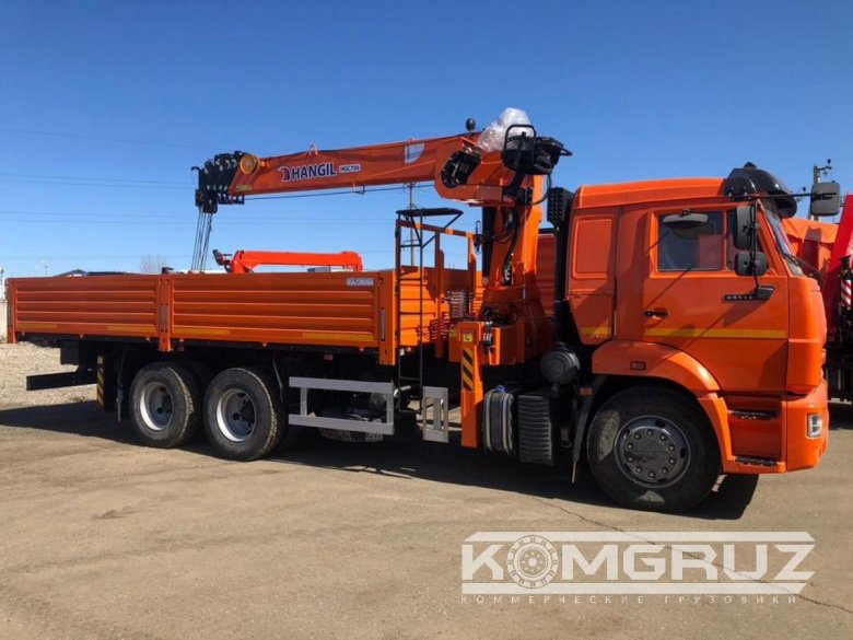 Камаз 65115 с кму hangil 756