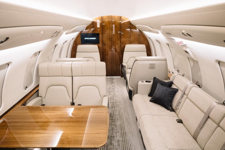 Самолет bombardier challenger 650