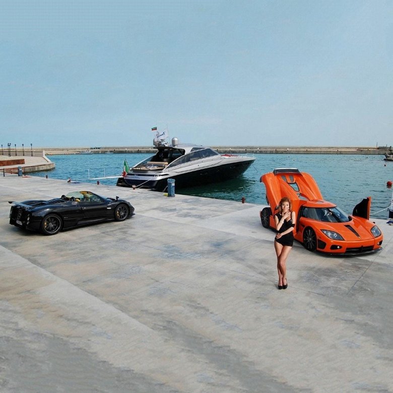 Яхта и машина