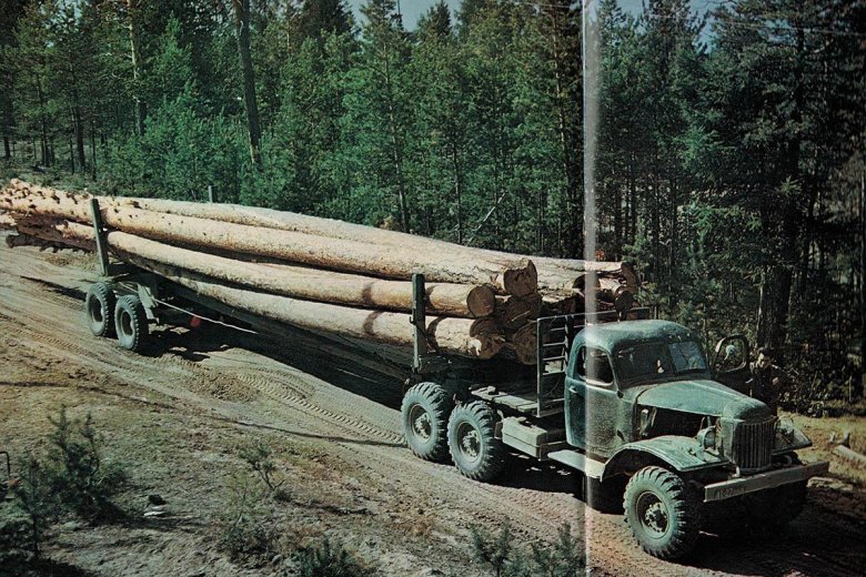 Зил 157 лесовоз