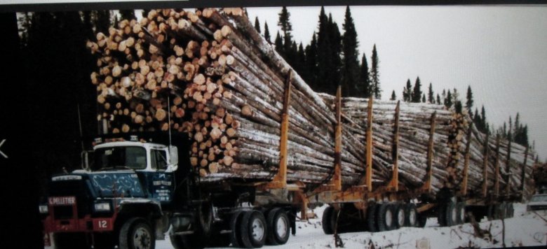 Урал лесовоз с полуприцепом