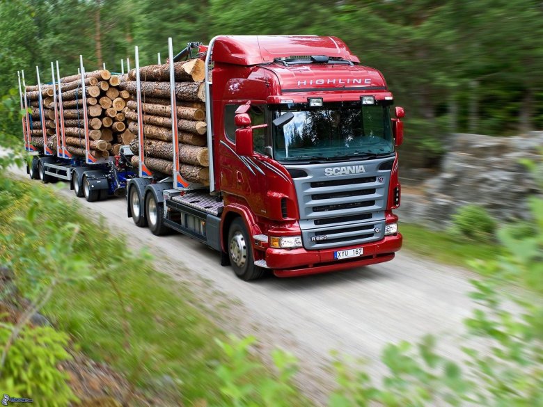 Скания тягач лесовоз
