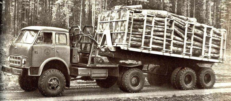 Маз 509 лесовоз