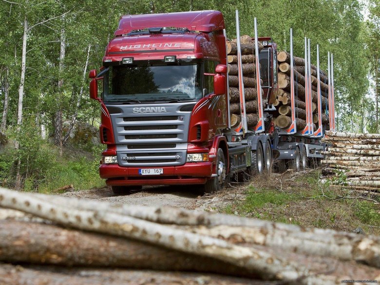 Скания тягач лесовоз