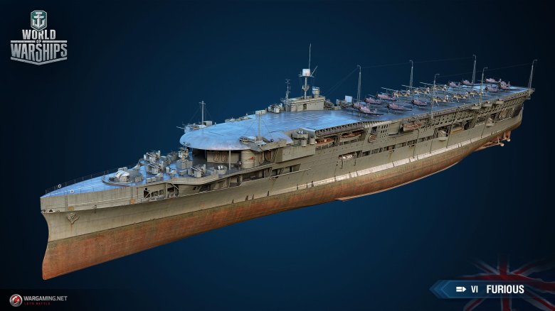 Авианосец фьюриес hms furious