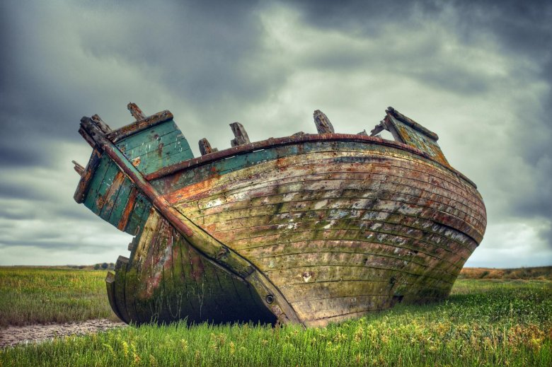 Заброшенные деревянные корабли